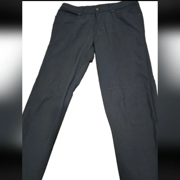 Lululemon Men’s ABC Pants Size 34"L Warpstreme LM5426S Black Stretch Athleisure - Picture 2 of 13
